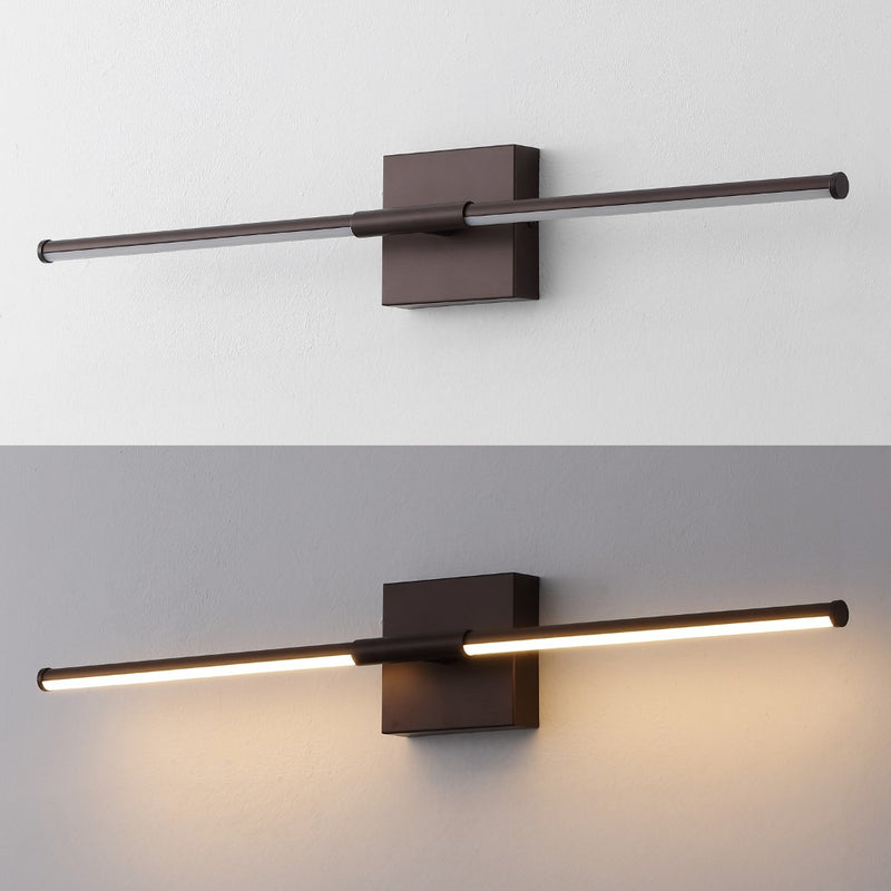 McKenna 28" Modern Minimalist Adjustable Dimmable Integrated LED Metal Wall Sconce