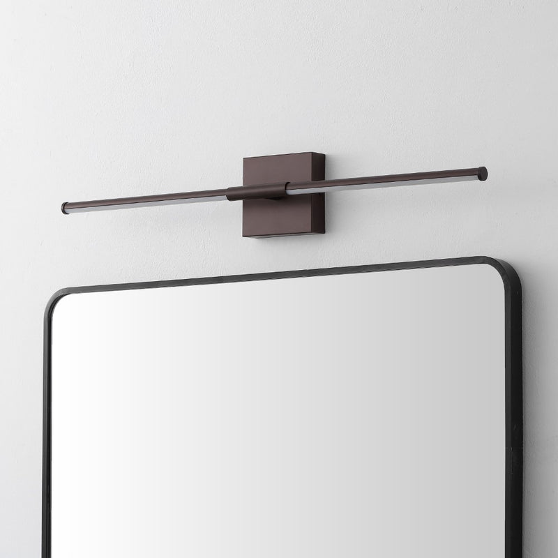 McKenna 28" Modern Minimalist Adjustable Dimmable Integrated LED Metal Wall Sconce