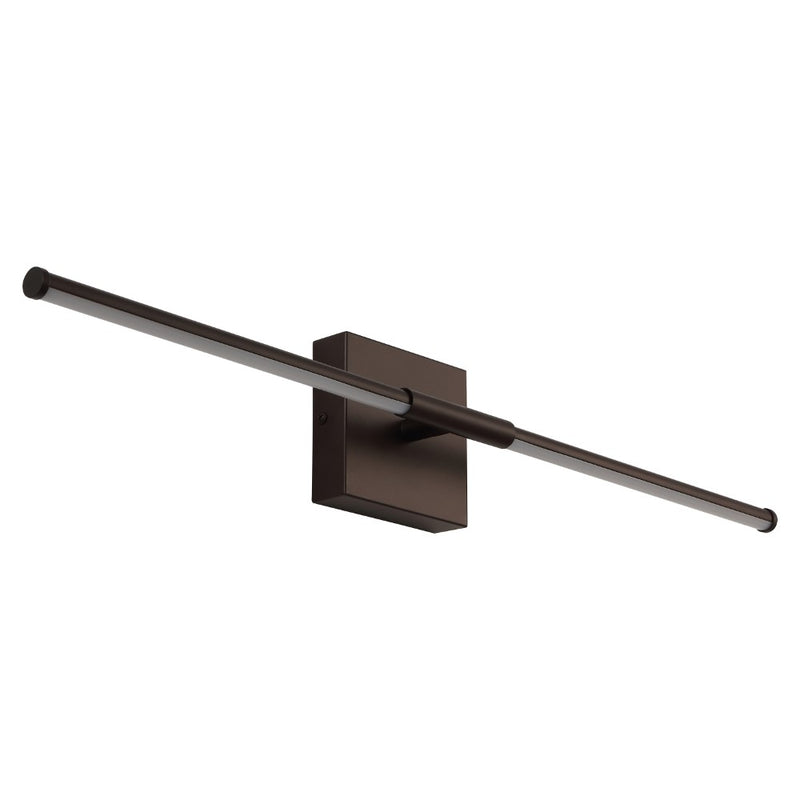 McKenna 28" Modern Minimalist Adjustable Dimmable Integrated LED Metal Wall Sconce