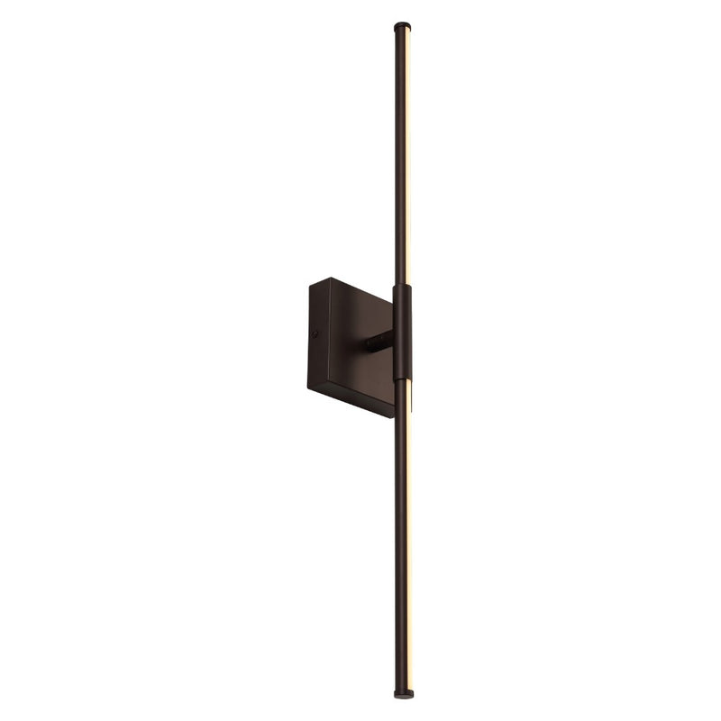 McKenna 28" Modern Minimalist Adjustable Dimmable Integrated LED Metal Wall Sconce