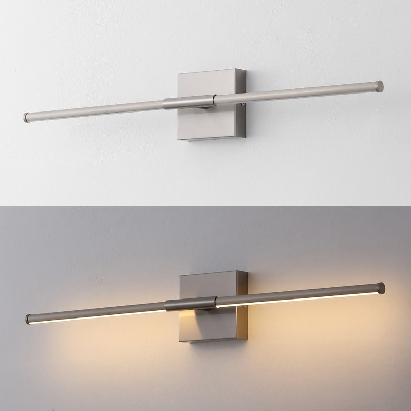 McKenna 28" Modern Minimalist Adjustable Dimmable Integrated LED Metal Wall Sconce