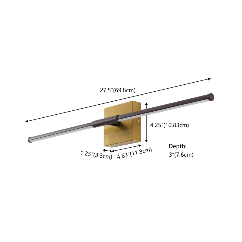 McKenna 28" Modern Minimalist Adjustable Dimmable Integrated LED Metal Wall Sconce