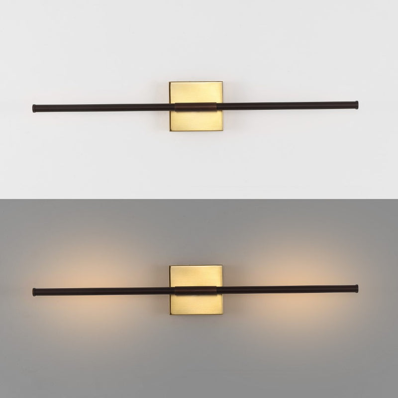 McKenna 28" Modern Minimalist Adjustable Dimmable Integrated LED Metal Wall Sconce