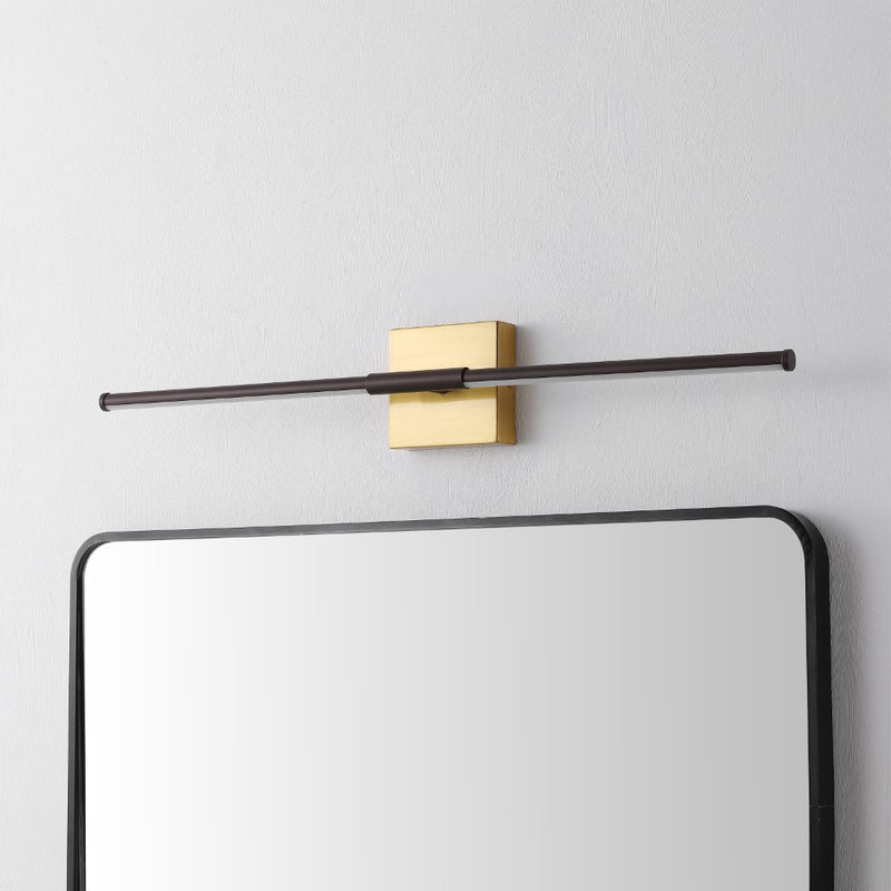 McKenna 28" Modern Minimalist Adjustable Dimmable Integrated LED Metal Wall Sconce