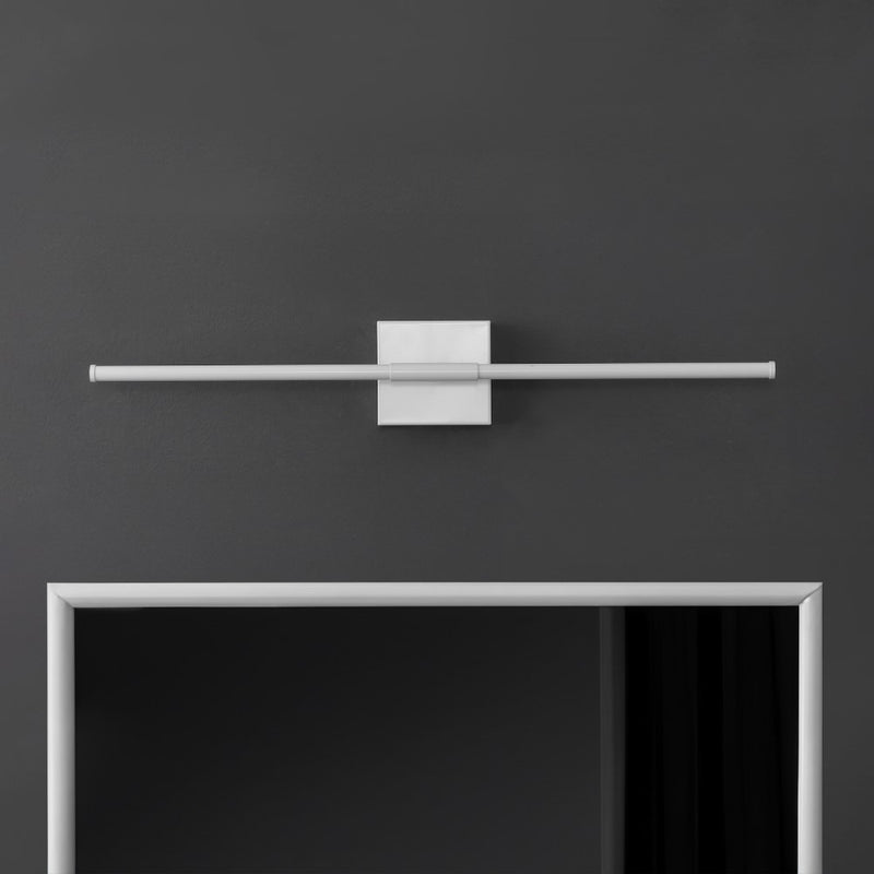 McKenna 28" Modern Minimalist Adjustable Dimmable Integrated LED Metal Wall Sconce