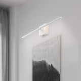 McKenna 28" Modern Minimalist Adjustable Dimmable Integrated LED Metal Wall Sconce