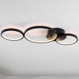 Nube 26.88" Contemporary Modern Metal Integrated LED Flush Mount - JONATHAN Y