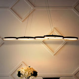 Roman 40.75" Bohemian Coastal Iron Linear Integrated LED Pendant - JONATHAN Y