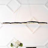 Roman 40.75" Bohemian Coastal Iron Linear Integrated LED Pendant - JONATHAN Y