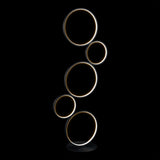 Pluto Stacked Circles 45" Contemporary Modern Iron/Aluminum Integrated LED Floor Lamp - JONATHAN Y