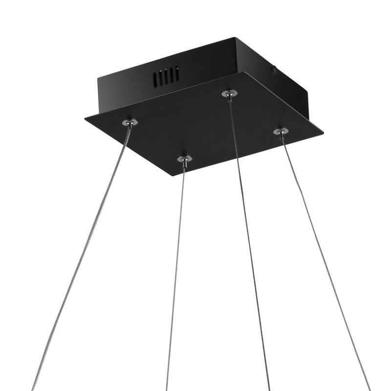 Baxter Modern Contemporary Aluminum Integrated LED Hoop Pendant - JONATHAN Y