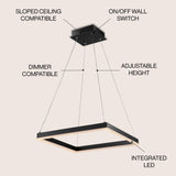 Baxter Modern Contemporary Aluminum Integrated LED Hoop Pendant