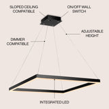 Baxter Modern Contemporary Aluminum Integrated LED Hoop Pendant
