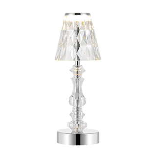 Lillian 12.75" Bohemian Classic Acrylic Rechargeable Integrated LED Table Lamp - JONATHAN Y