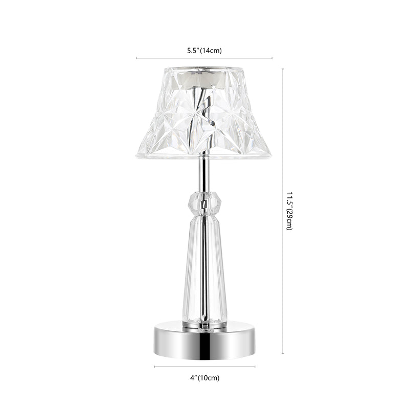Madelyn 11.5" Bohemian Classic Acrylic Rechargeable Integrated LED Table Lamp - JONATHAN Y