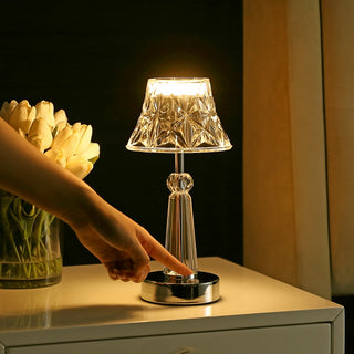 Madelyn 11.5" Bohemian Classic Acrylic Rechargeable Integrated LED Table Lamp - JONATHAN Y