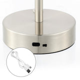 Natalia 12.25" Modern Minimalist Iron Rechargeable Integrated LED Table Lamp - JONATHAN Y
