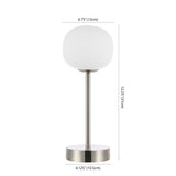 Natalia 12.25" Modern Minimalist Iron Rechargeable Integrated LED Table Lamp - JONATHAN Y