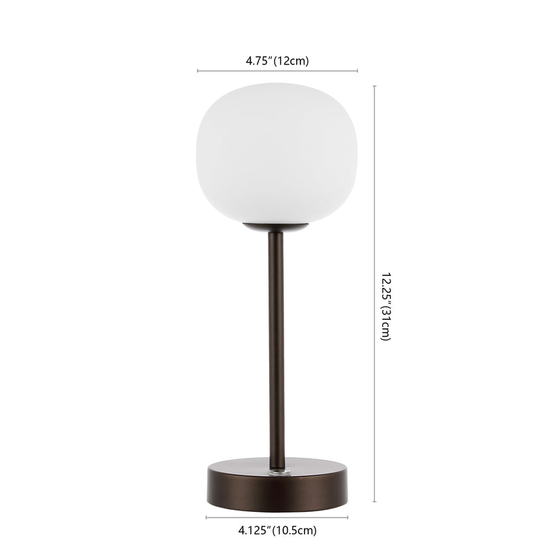 Natalia 12.25" Modern Minimalist Iron Rechargeable Integrated LED Table Lamp - JONATHAN Y