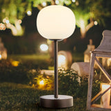 Natalia 12.25" Modern Minimalist Iron Rechargeable Integrated LED Table Lamp - JONATHAN Y