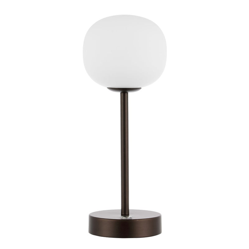 Natalia 12.25" Modern Minimalist Iron Rechargeable Integrated LED Table Lamp - JONATHAN Y