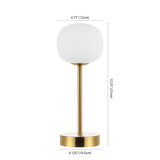 Natalia 12.25" Modern Minimalist Iron Rechargeable Integrated LED Table Lamp