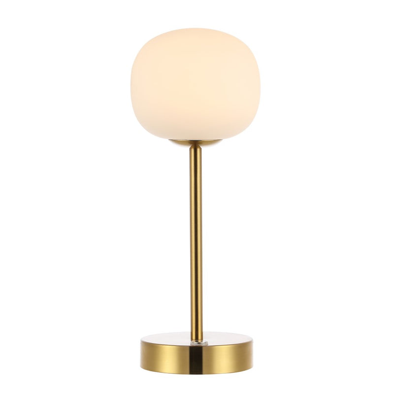 Natalia 12.25" Modern Minimalist Iron Rechargeable Integrated LED Table Lamp - JONATHAN Y