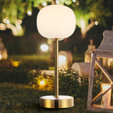 Natalia 12.25" Modern Minimalist Iron Rechargeable Integrated LED Table Lamp