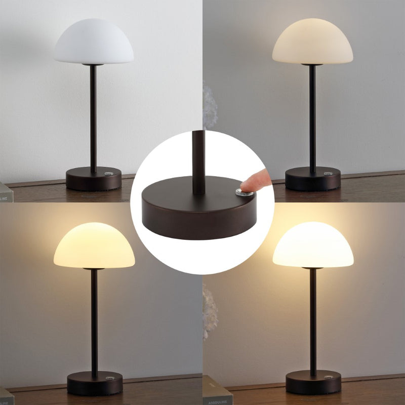Xavier 12.5" Modern Minimalist Iron Rechargeable Integrated LED Table Lamp - JONATHAN Y