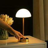 Xavier 12.5" Modern Minimalist Iron Rechargeable Integrated LED Table Lamp - JONATHAN Y