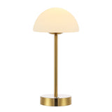 Xavier 12.5" Modern Minimalist Iron Rechargeable Integrated LED Table Lamp - JONATHAN Y