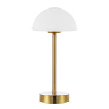 Xavier 12.5" Modern Minimalist Iron Rechargeable Integrated LED Table Lamp - JONATHAN Y