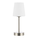 Carson 12.75" Modern Minimalist Iron Rechargeable Integrated LED Table Lamp - JONATHAN Y