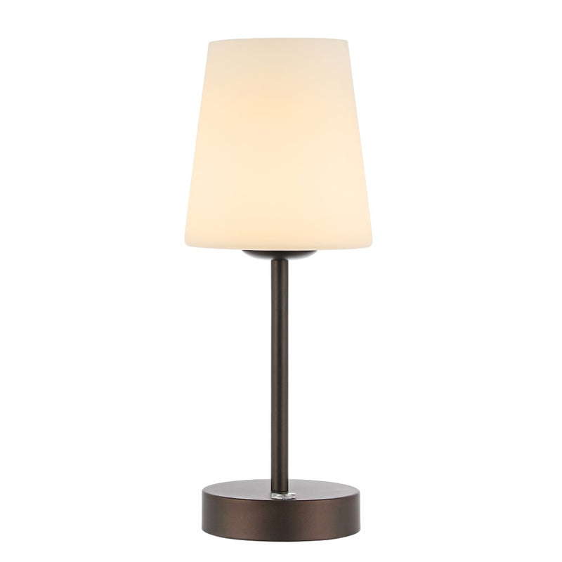 Carson 12.75" Modern Minimalist Iron Rechargeable Integrated LED Table Lamp - JONATHAN Y