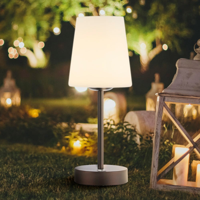 Carson 12.75" Modern Minimalist Iron Rechargeable Integrated LED Table Lamp - JONATHAN Y