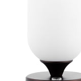 Eli 8" Bohemian Farmhouse Iron Rechargeable Integrated LED Table Lamp - JONATHAN Y
