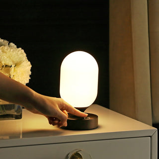 Eli 8" Bohemian Farmhouse Iron Rechargeable Integrated LED Table Lamp - JONATHAN Y