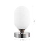 Eli 8" Bohemian Farmhouse Iron Rechargeable Integrated LED Table Lamp - JONATHAN Y