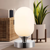 Eli 8" Bohemian Farmhouse Iron Rechargeable Integrated LED Table Lamp - JONATHAN Y
