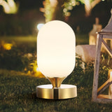 Eli 8" Bohemian Farmhouse Iron Rechargeable Integrated LED Table Lamp