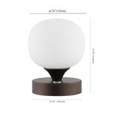 Owen 6.13" Bohemian Farmhouse Iron Rechargeable Integrated LED Table Lamp - JONATHAN Y