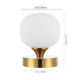 Owen 6.13" Bohemian Farmhouse Iron Rechargeable Integrated LED Table Lamp