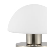 Zoe 5.75" Bohemian Farmhouse Iron Rechargeable Integrated LED Table Lamp - JONATHAN Y