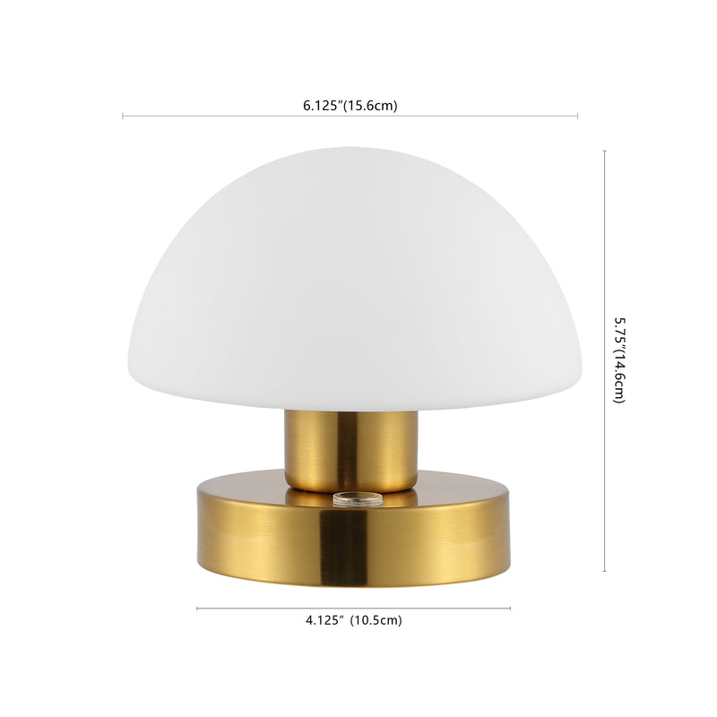 Zoe 5.75" Bohemian Farmhouse Iron Rechargeable Integrated LED Table Lamp
