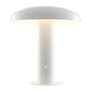 Suillius 11" Contemporary Bohemian Rechargeable/Cordless Iron Integrated LED Mushroom Table Lamp - JONATHAN Y