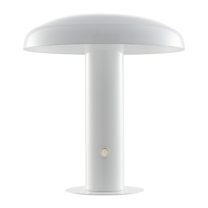 Suillius 11" Contemporary Bohemian Rechargeable/Cordless Iron Integrated LED Mushroom Table Lamp - JONATHAN Y