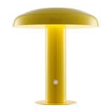 Suillius 11" Contemporary Bohemian Rechargeable/Cordless Iron Integrated LED Mushroom Table Lamp - JONATHAN Y