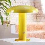 Suillius 11" Contemporary Bohemian Rechargeable/Cordless Iron Integrated LED Mushroom Table Lamp