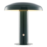 Suillius 11" Contemporary Bohemian Rechargeable/Cordless Iron Integrated LED Mushroom Table Lamp