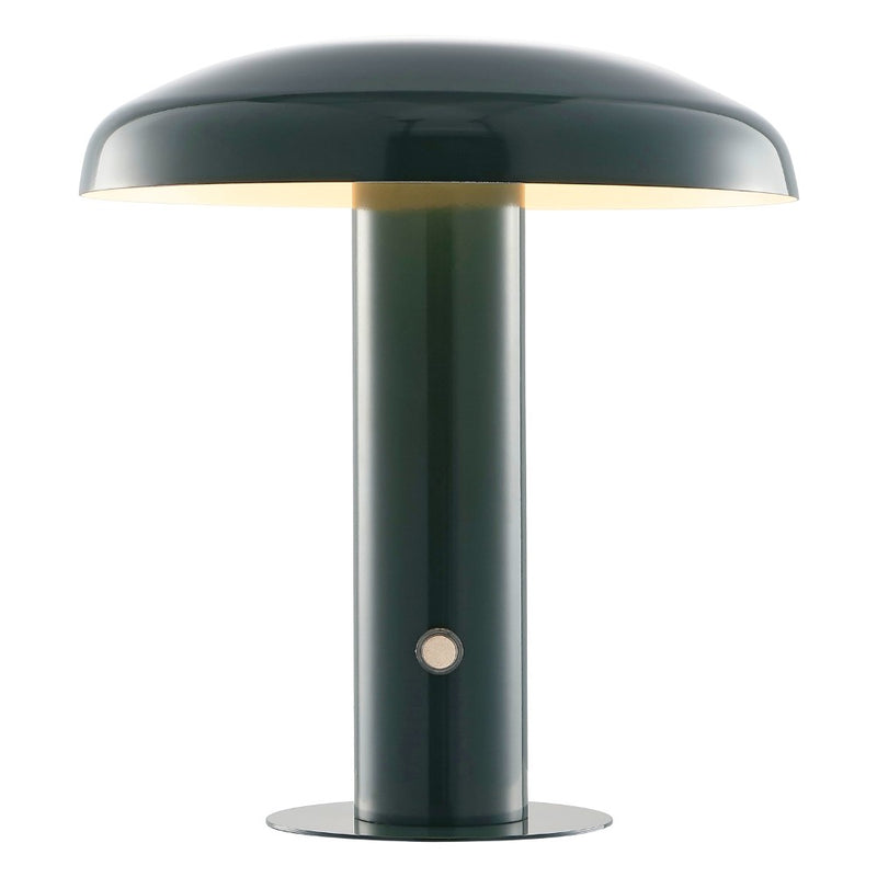 Suillius 11" Contemporary Bohemian Rechargeable/Cordless Iron Integrated LED Mushroom Table Lamp